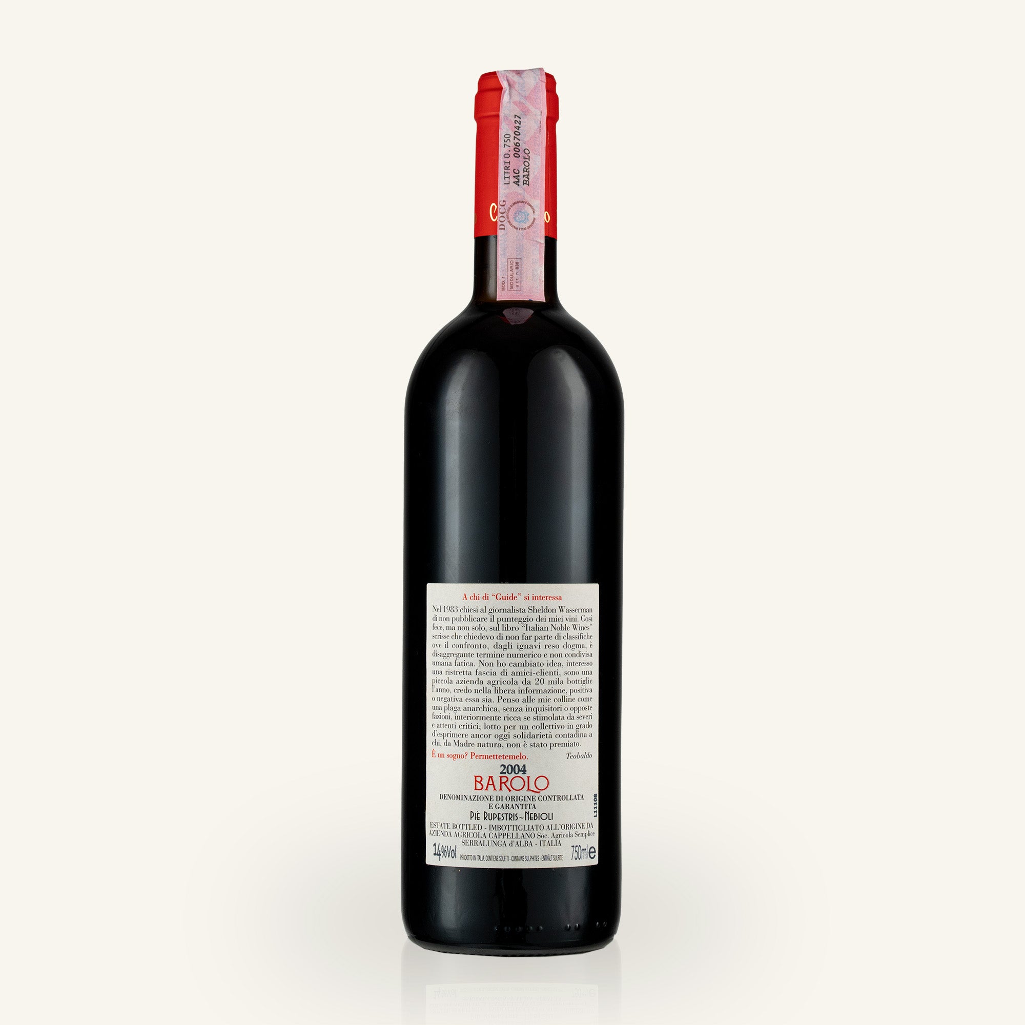 Barolo Pie Rupestris 2004