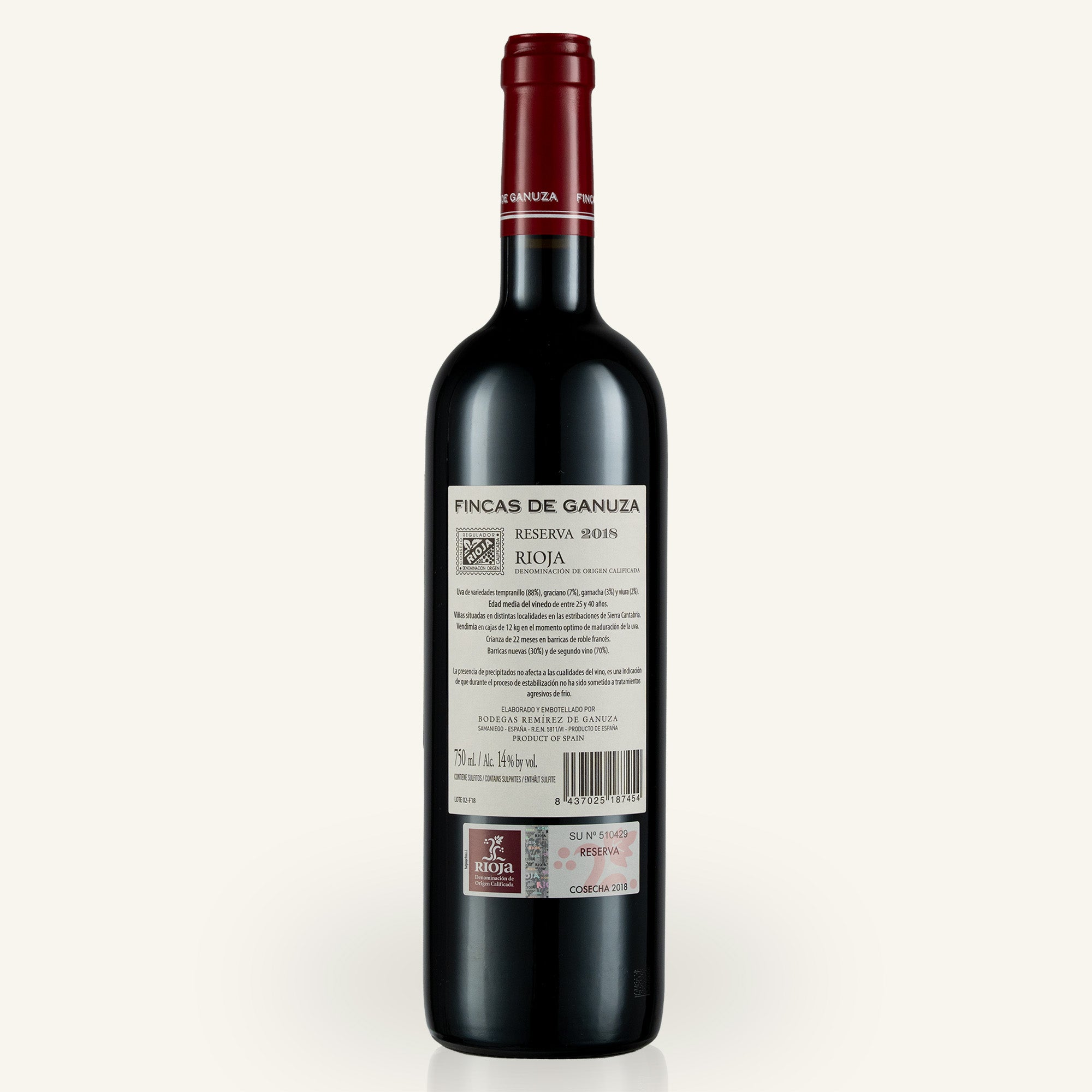 Fincas de Ganuza Reserva 2018